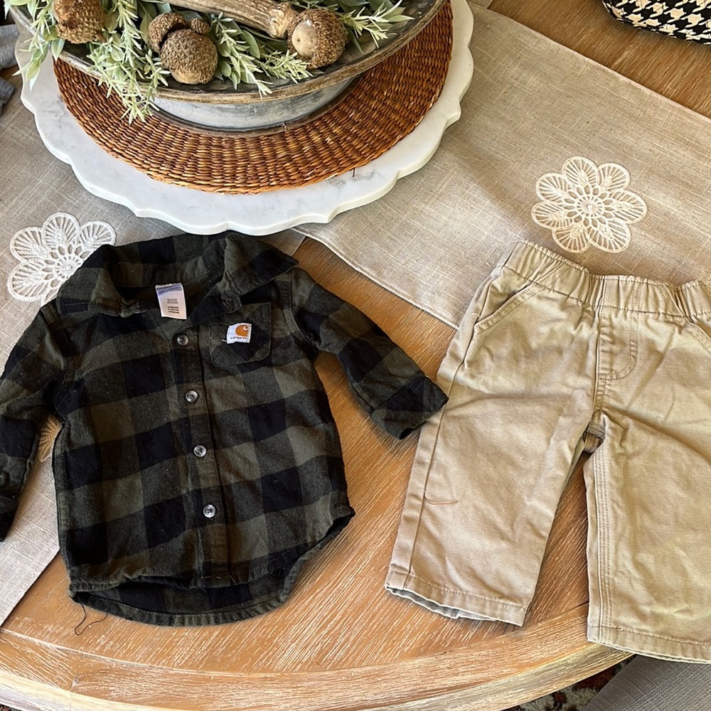 Carhartt baby boy outfit (like new)- perfect for your little lumberjack!